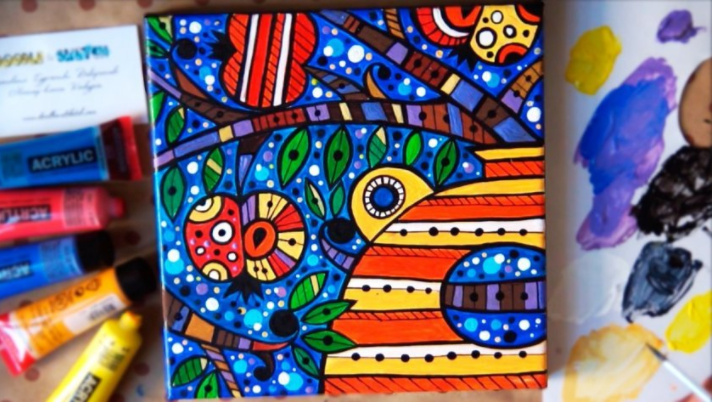 Видео урок рисования акрилом _Натюрморт с яблоками_0.png